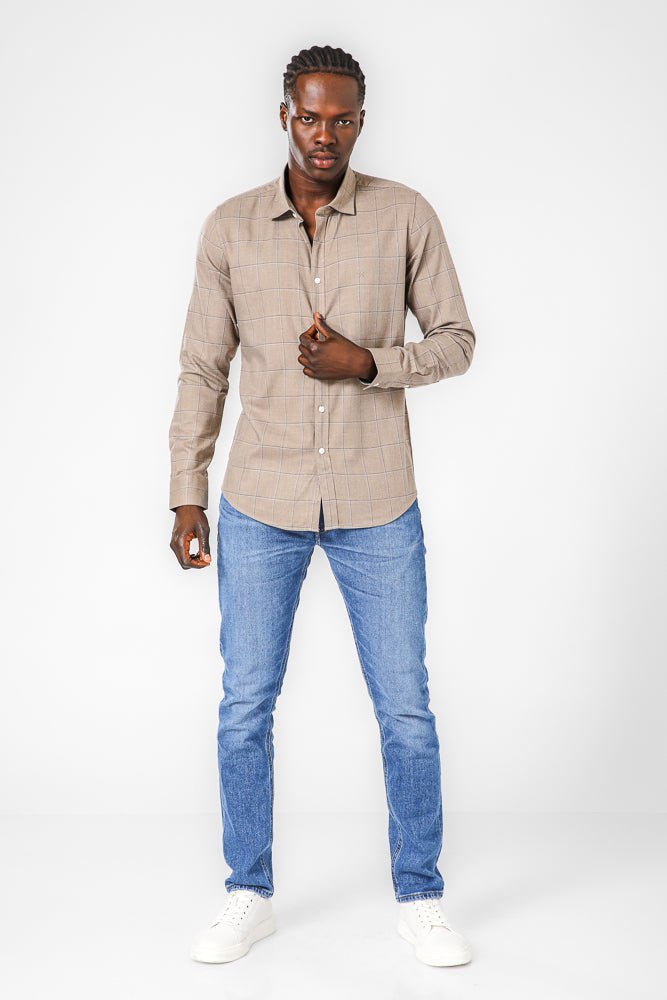 KENNETH COLE - חולצה מכופתרת משובצת - MASHBIR//365