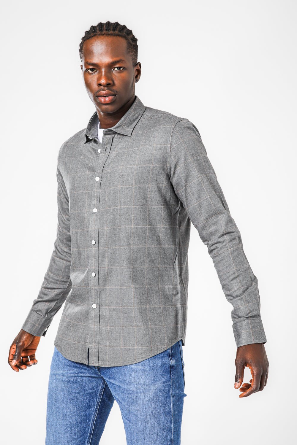 KENNETH COLE - חולצה מכופתרת משובצת - MASHBIR//365