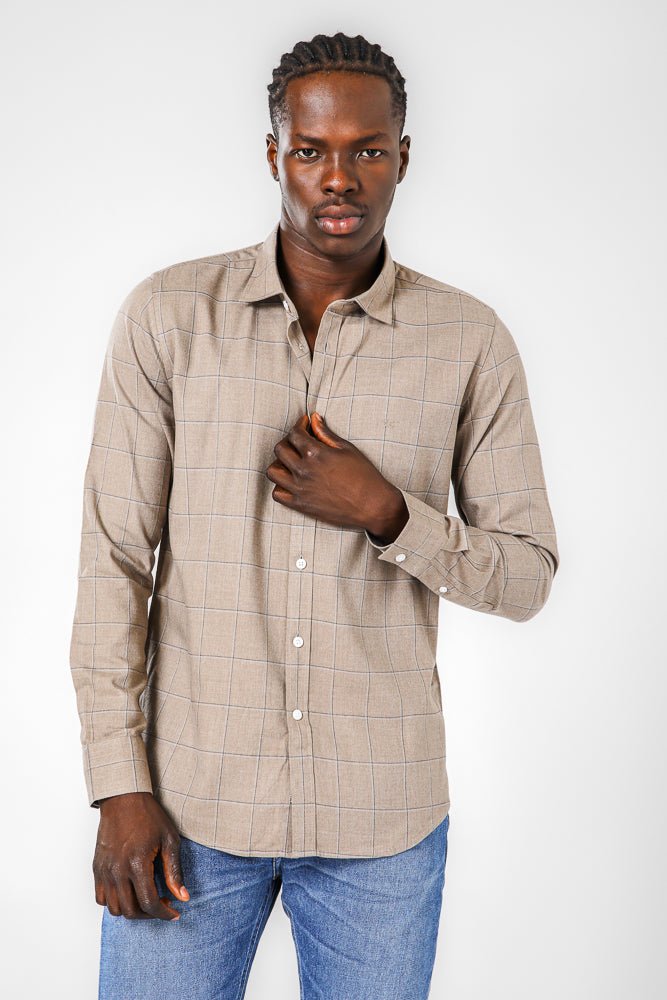 KENNETH COLE - חולצה מכופתרת משובצת - MASHBIR//365