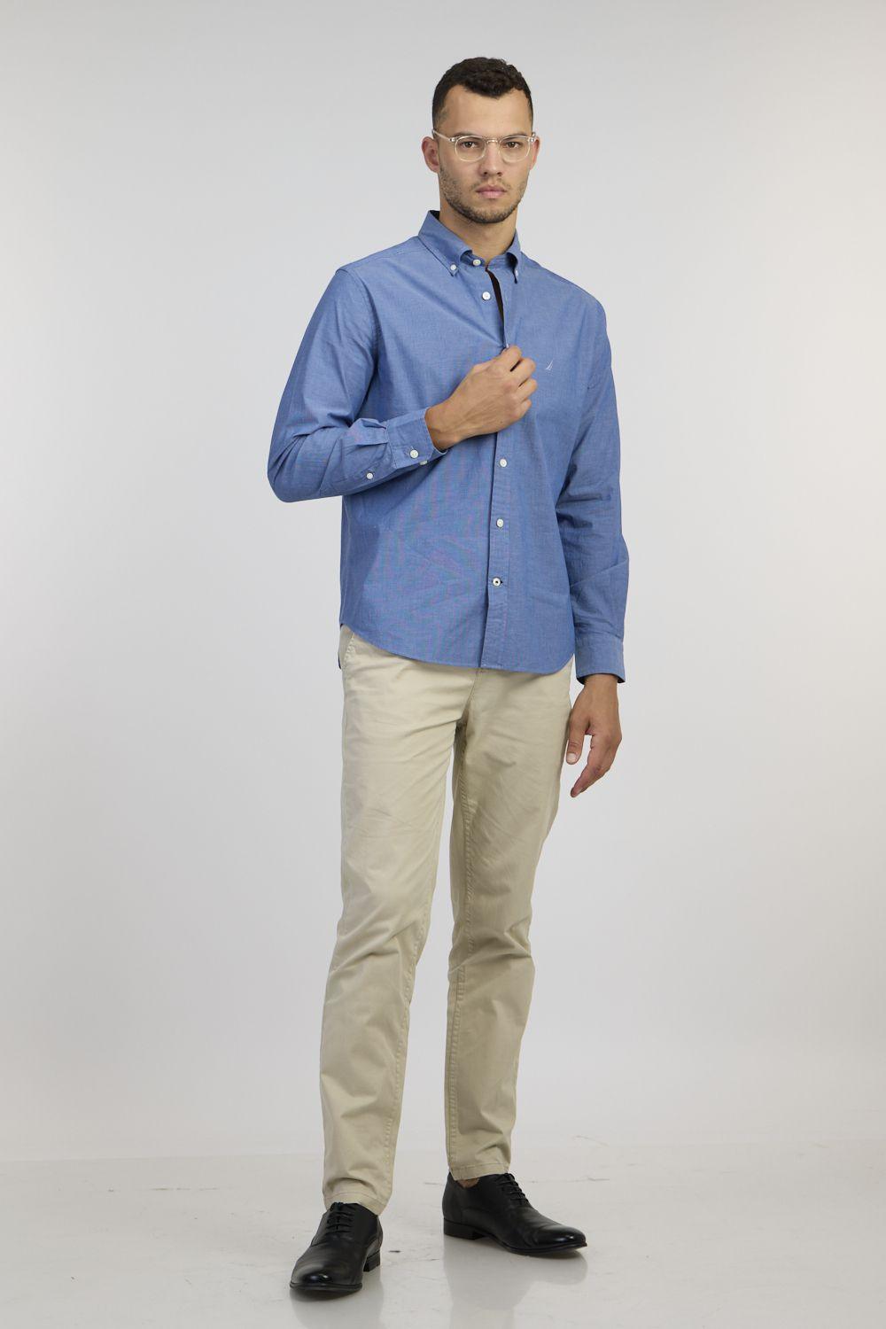 NAUTICA - חולצה מכופתרת NOON BLUE - MASHBIR//365