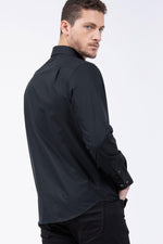 NAUTICA - חולצה מכופתרת שחור CLASSIC FIT - MASHBIR//365