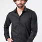KENNETH COLE - חולצה מכופתרת SLIM FIT בצבע שחור - MASHBIR//365 - 1