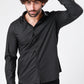 KENNETH COLE - חולצה מכופתרת SLIM FIT בצבע שחור - MASHBIR//365 - 2