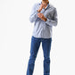 KENNETH COLE - חולצה מכופתרת SLIM FIT בצבע תכלת - MASHBIR//365 - 3