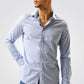 KENNETH COLE - חולצה מכופתרת SLIM FIT בצבע תכלת - MASHBIR//365 - 1