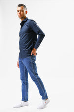 KENNETH COLE - חולצה מכופתרת SLIM FIT בצבע כחול - MASHBIR//365