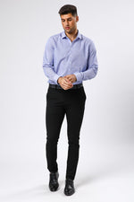 KENNETH COLE - חולצה מכופתרת SLIM FIT משבצות כחול - MASHBIR//365