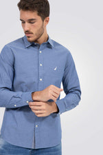 NAUTICA - חולצה מכופתרת TAILORED FIT במראה ג’ינס - MASHBIR//365