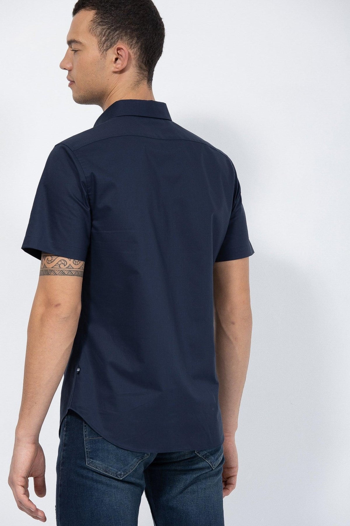 NAUTICA - חולצה מכופתרת כחול נייבי - MASHBIR//365