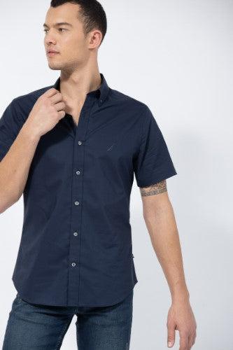 NAUTICA - חולצה מכופתרת כחול נייבי - MASHBIR//365