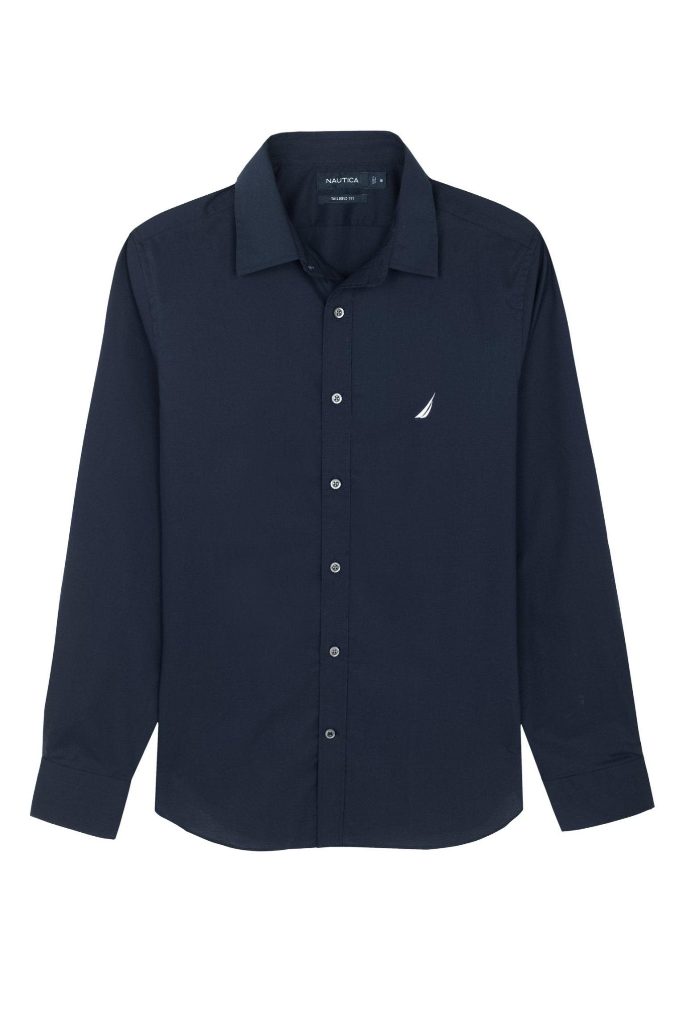 NAUTICA - חולצה מכופתרת כחול נייבי TAILORED FIT - MASHBIR//365