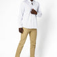 KENNETH COLE - חולצה מכופתרת כותנה בצבע לבן בעיטורים - MASHBIR//365 - 7