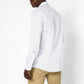 KENNETH COLE - חולצה מכופתרת כותנה בצבע לבן בעיטורים - MASHBIR//365 - 3