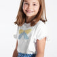 OKAIDI - חולצה טריקו בצבע לבן לילדות - MASHBIR//365 - 2