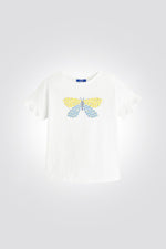 OKAIDI - חולצה טריקו בצבע לבן לילדות - MASHBIR//365