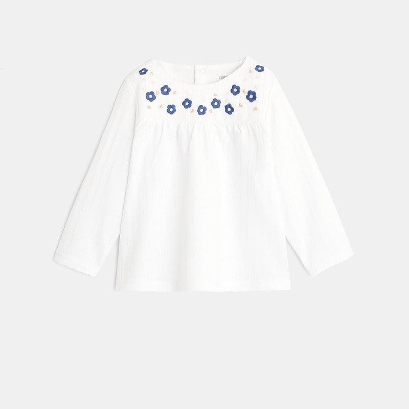 OBAIBI - חולצה רקומה פרחונית לתינוקות - MASHBIR//365