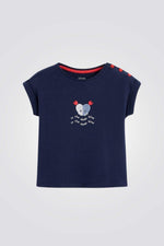 OBAIBI - חולצה רקומה נייבי לתינוקות - MASHBIR//365