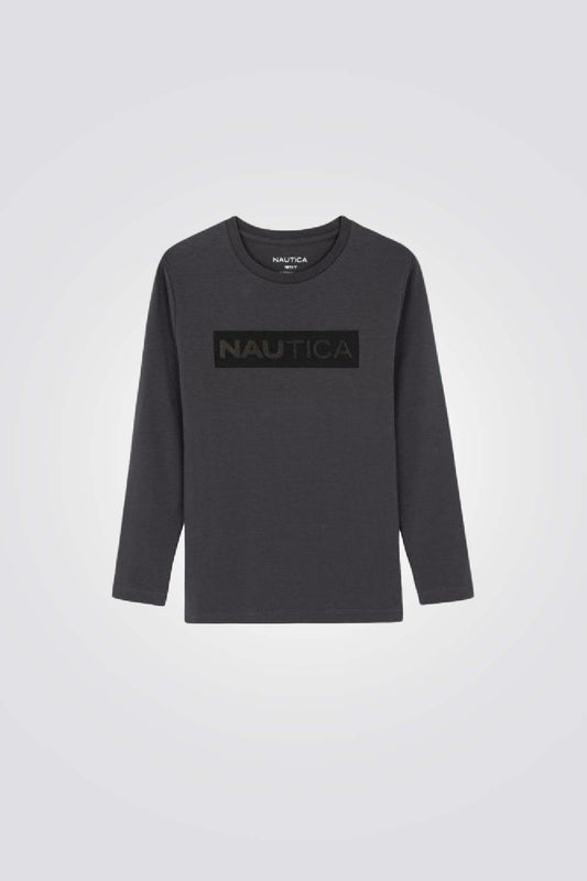 NAUTICA - חולצה שרוול ארוך NAUTICA אפור - MASHBIR//365