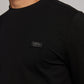 EMPORIO VALENTINI - חולצה שחורה עם לוגו מוטבע בצבע כסף - MASHBIR//365 - 4