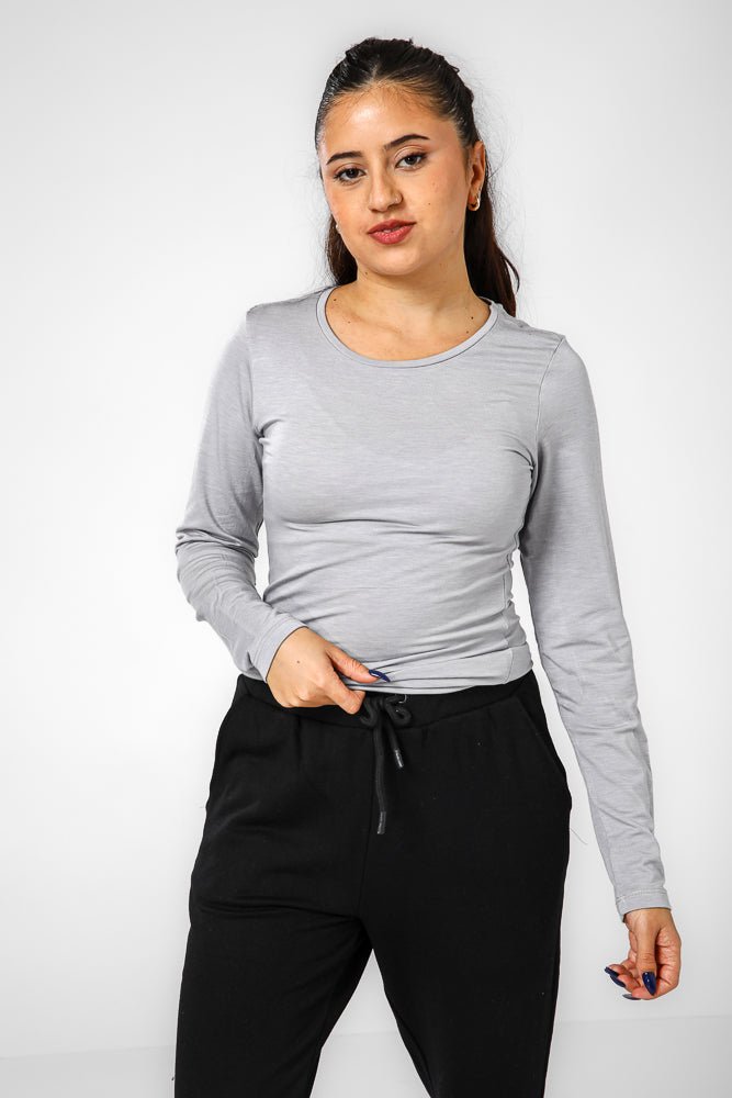 DELTA - חולצה תרמית אנטי בקטריאלית צווארון עגול - SLIM FIT - MASHBIR//365