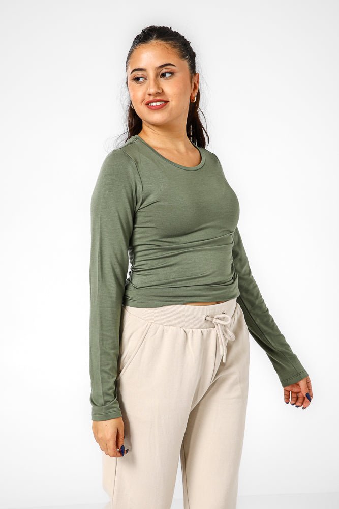 DELTA - חולצה תרמית אנטי בקטריאלית צווארון עגול - SLIM FIT - MASHBIR//365