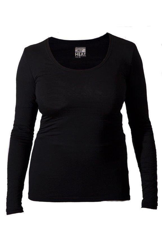 COOL 32 - חולצה תרמית שחורה דרגה 1 לנשים - MASHBIR//365