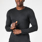 DELTA - חולצה תרמית צווארון עגול - SLIM FIT בצבע שחור - MASHBIR//365 - 1