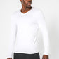 DELTA - חולצה תרמית צווארון וי - SLIM FIT בצבע לבן - MASHBIR//365 - 2
