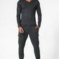 DELTA - חולצה תרמית צווארון וי - SLIM FIT בצבע שחור - MASHBIR//365 - 4