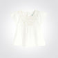 OBAIBI - חולצה צווארון עגול בצבע לבן לתינוקות - MASHBIR//365 - 1