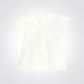 OBAIBI - חולצה צווארון עגול בצבע לבן לתינוקות - MASHBIR//365 - 2