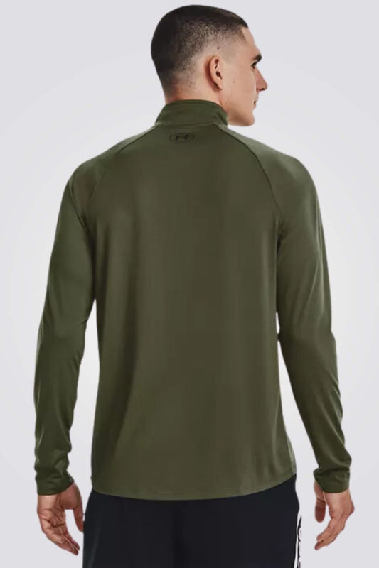 UNDER ARMOUR - חולצת אימון לגבר בצבע ירוק זית - MASHBIR//365