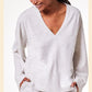 ETAM - חולצת אריג BELISSA אפור בהיר - MASHBIR//365 - 1