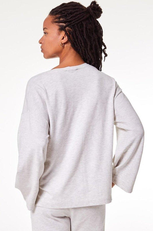 ETAM - חולצת אריג BELISSA אפור בהיר - MASHBIR//365