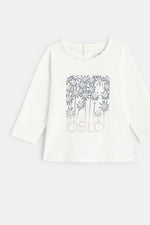 OBAIBI - חולצת אוסלו עם רקע כחול מלבני לתינוקות - MASHBIR//365