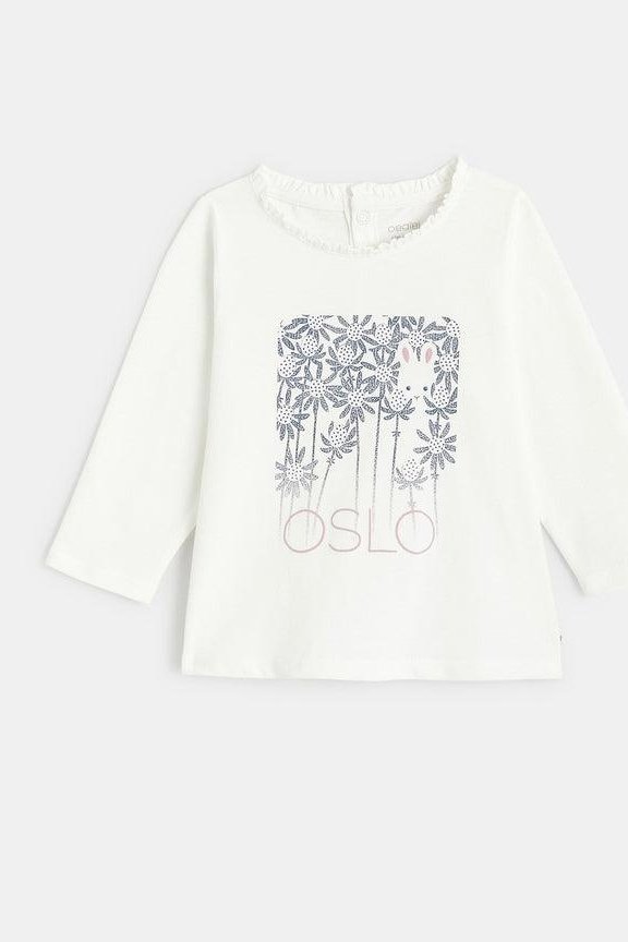 OBAIBI - חולצת אוסלו עם רקע כחול מלבני לתינוקות - MASHBIR//365