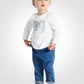 OBAIBI - חולצת אוסלו עם רקע כחול מלבני לתינוקות - MASHBIR//365 - 1