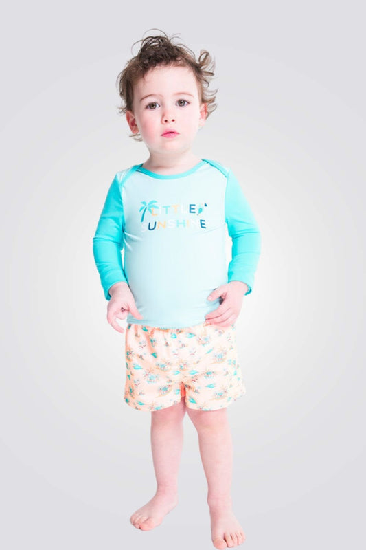 OBAIBI - חולצת בגד ים לתינוקות בצבע תכלת - MASHBIR//365