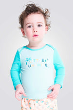 OBAIBI - חולצת בגד ים לתינוקות בצבע תכלת - MASHBIR//365