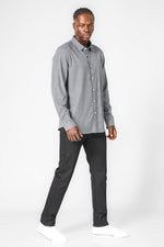 KENNETH COLE - חולצת במבוק לייקרה משובצת - MASHBIR//365