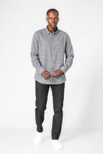 KENNETH COLE - חולצת במבוק לייקרה משובצת - MASHBIR//365