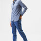 KENNETH COLE - חולצת במבוק מוברשת בצבע תכלת - MASHBIR//365 - 4