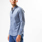 KENNETH COLE - חולצת במבוק מוברשת בצבע תכלת - MASHBIR//365 - 3