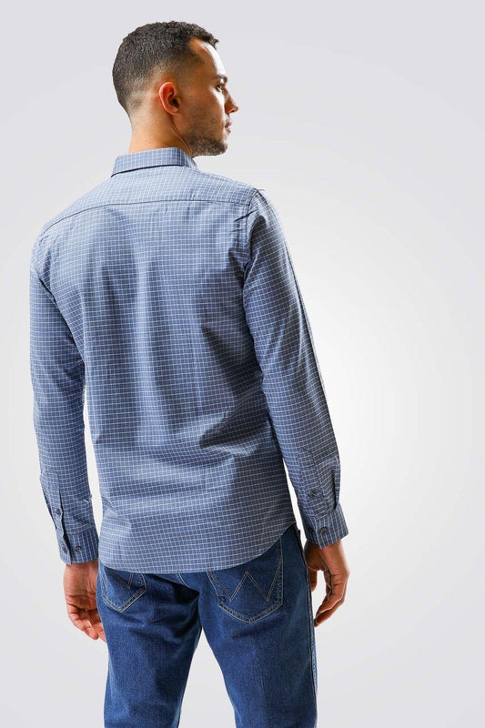 KENNETH COLE - חולצת במבוק מוברשת בצבע תכלת - MASHBIR//365