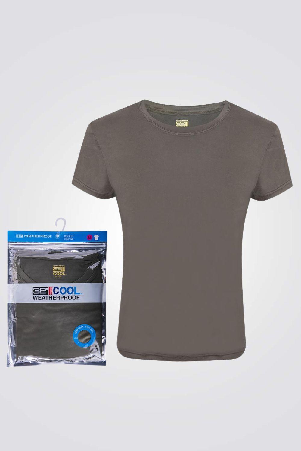 COOL 32 - חולצת דרייפיט לנשים צווארון עגול חאקי - MASHBIR//365