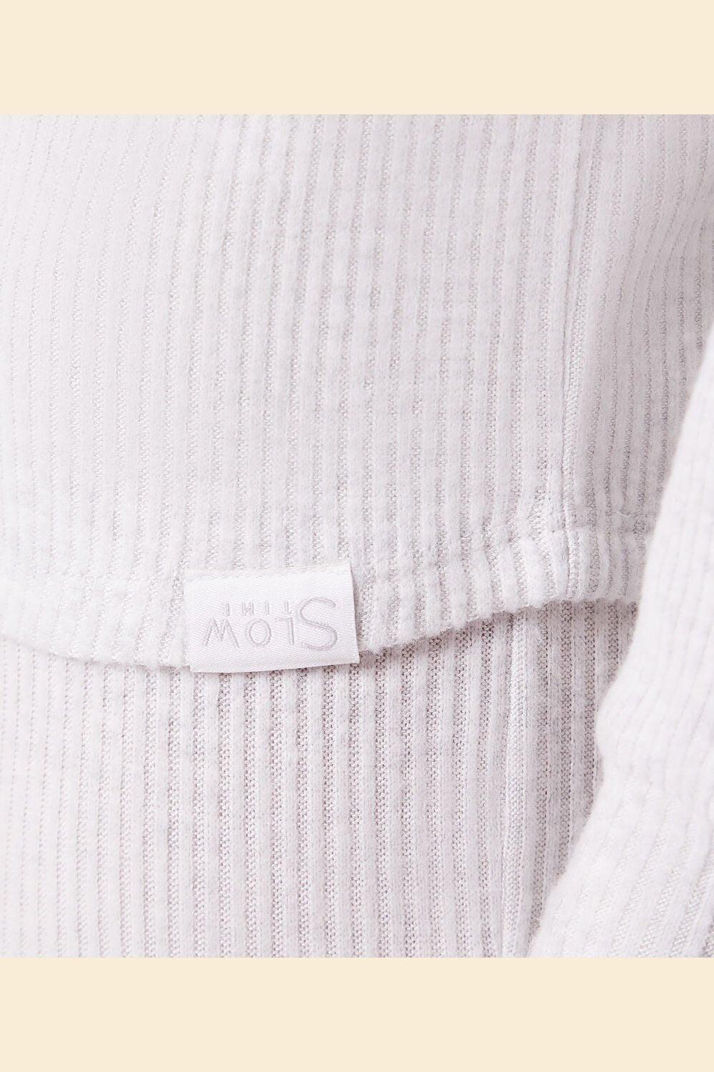 ETAM - חולצת פיג'מה אריג BATIA אפור בהיר - MASHBIR//365