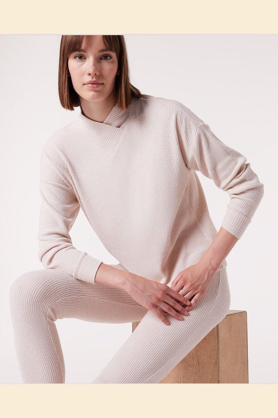 ETAM - חולצת פיג'מה אריג BATIA בז' - MASHBIR//365