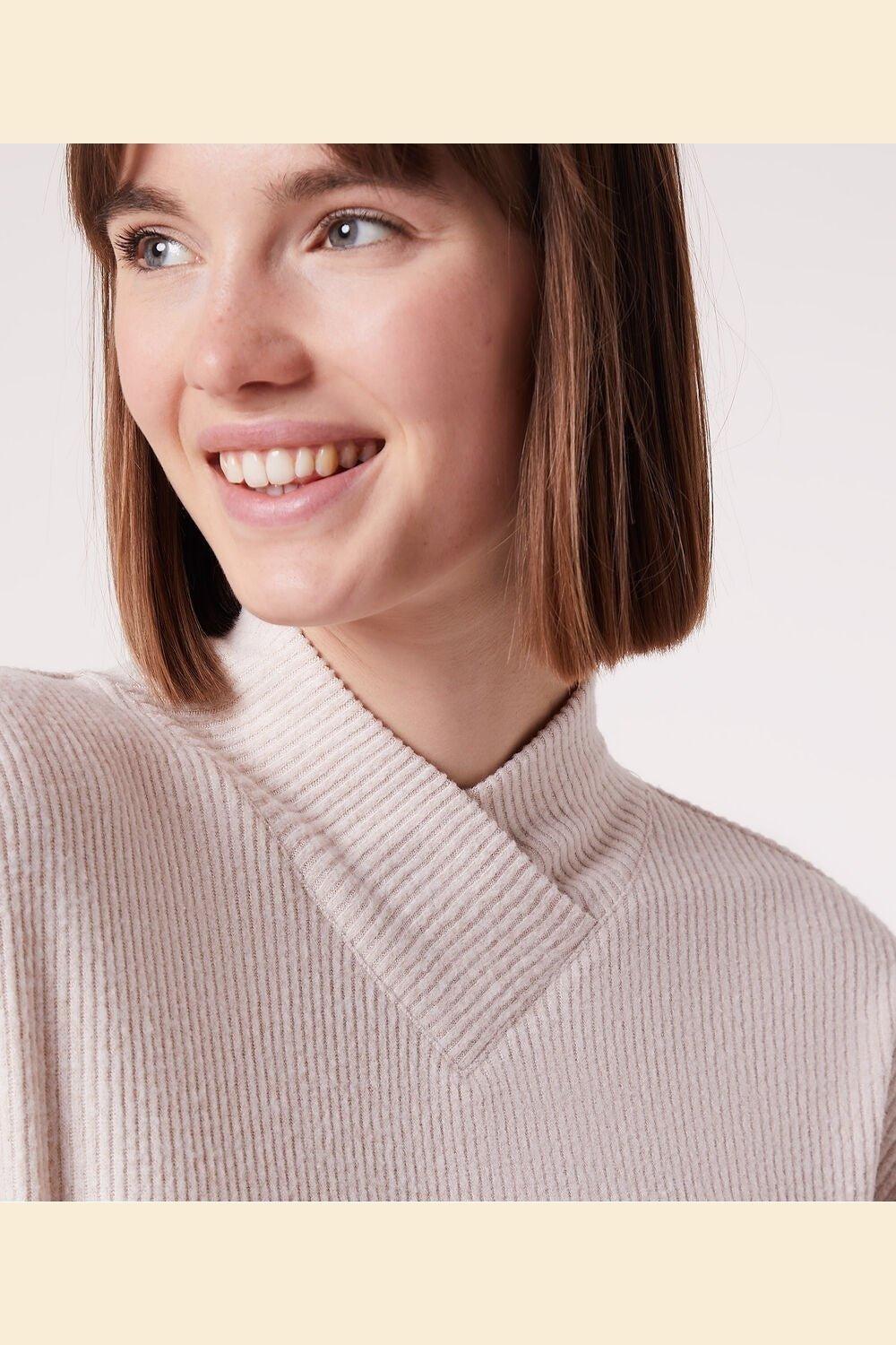 ETAM - חולצת פיג'מה אריג BATIA בז' - MASHBIR//365