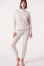 ETAM - חולצת פיג'מה אריג BATIA בז' - MASHBIR//365