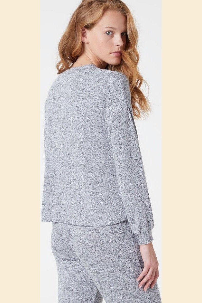 ETAM - חולצת פיג'מה ארוכה EARLY אפור - MASHBIR//365